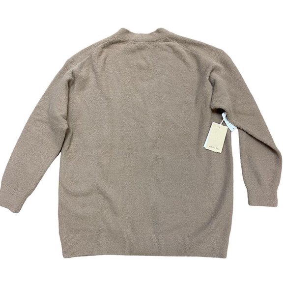 Aritzia Wilfred Women’s Cardigan M Shiitake Beige bethany Sweater NWT New - Picture 2 of 6